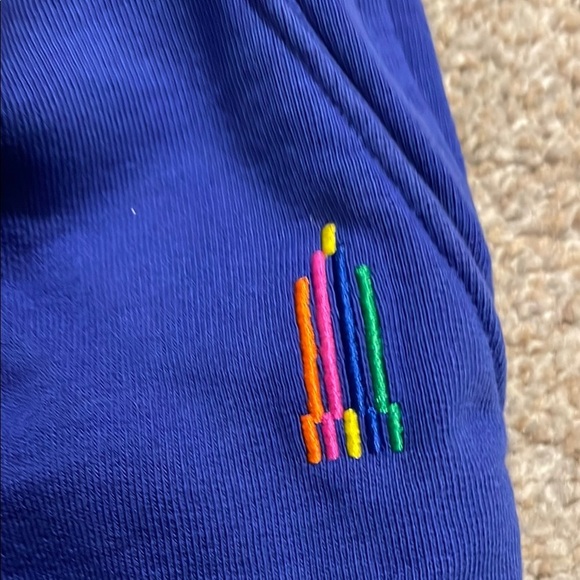 Terez Royal Blue Sweatpants Joggers with Elastic Waistband - Picture 3 of 8